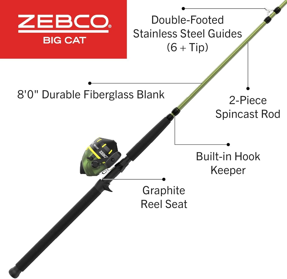 HOT Zebco 404 Spincast Zebco Telescopic Fishing Rod Zebco 404