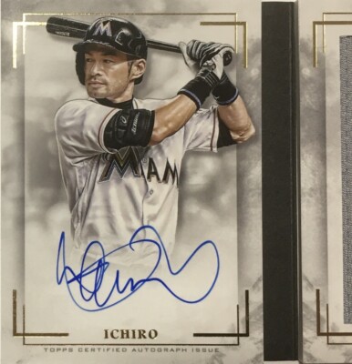 2018 Ichiro Suzuki 1/1 Auto Topps Luminaries Game-used Jumbo
