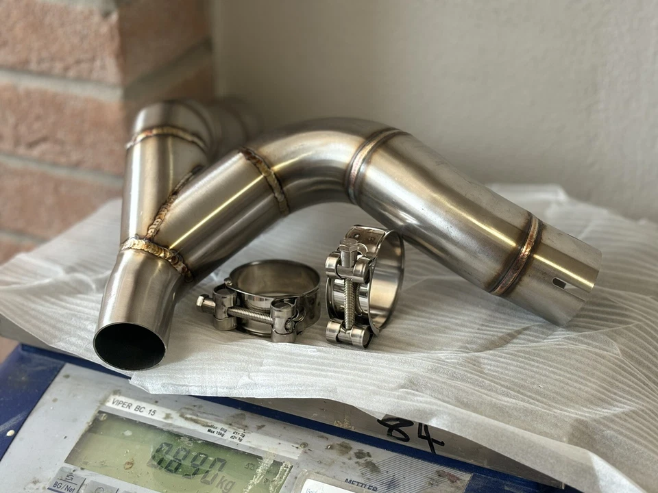 COLLETTORE CATALIZZATORE RACING SPORTIVO INOX - DUCATI DESERT X 950 2022-2024 - Immagine 2 di 4