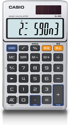 CASIO Invader Game Calculator Dentaku LCD G&W Game Watch SL-880-N LSI ...