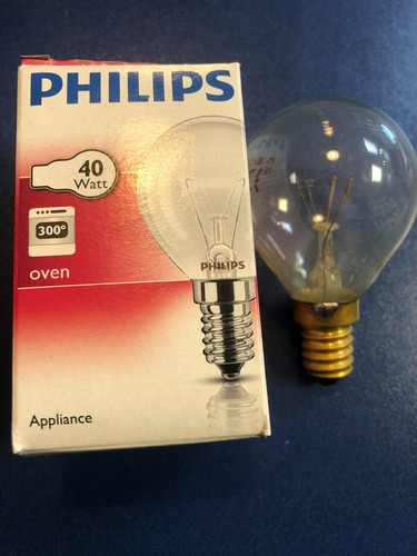 PHILIPS BACKOFENLAMPE 40W E14 Ofen Lampe Klar 300°C 40Watt MADE IN EU!!!! - Bild 2 von 2