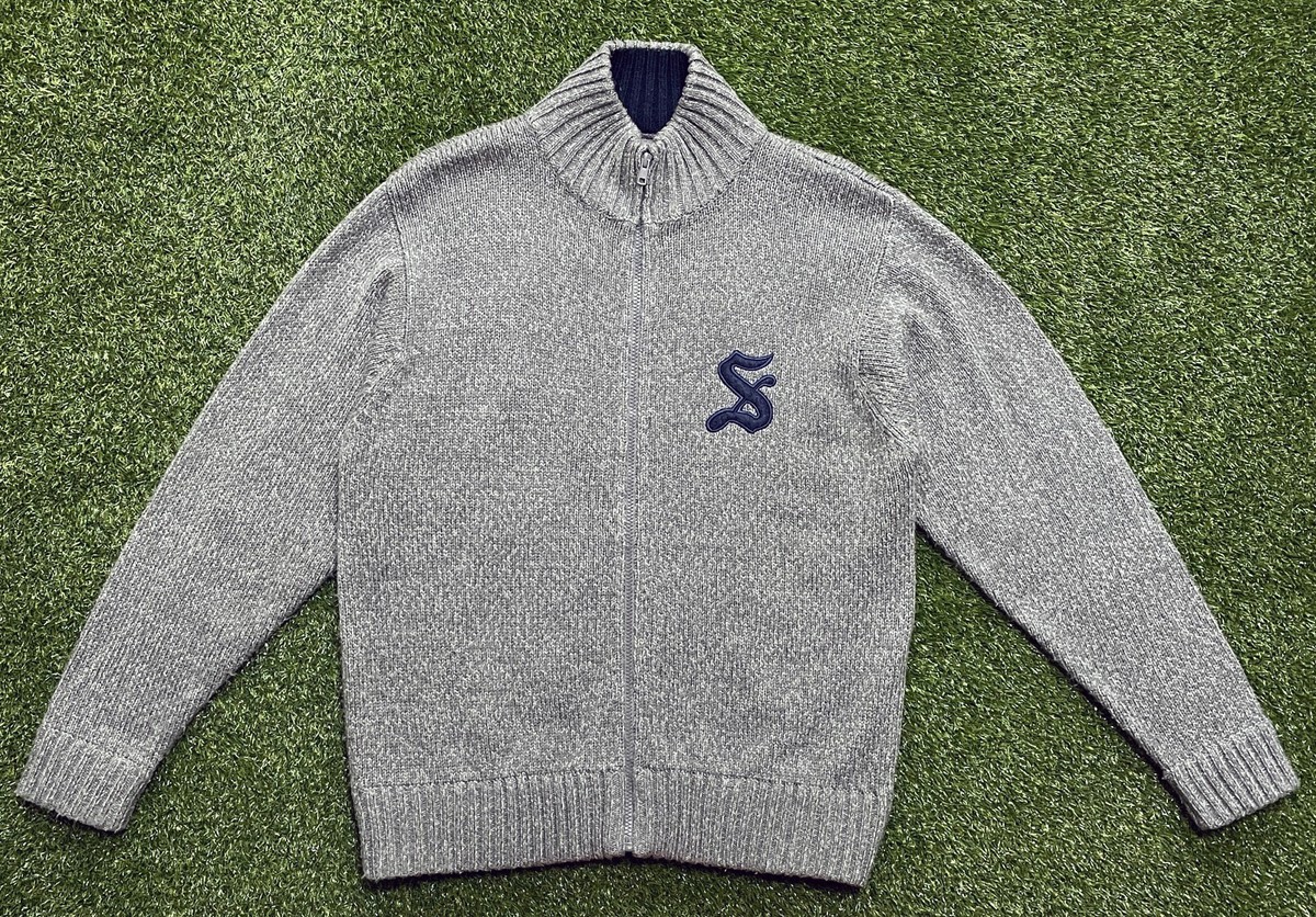 OLD STUSSY ウールジャケット 90s S 90s vintage old stussy knit sweater sweatshirt zipper up S