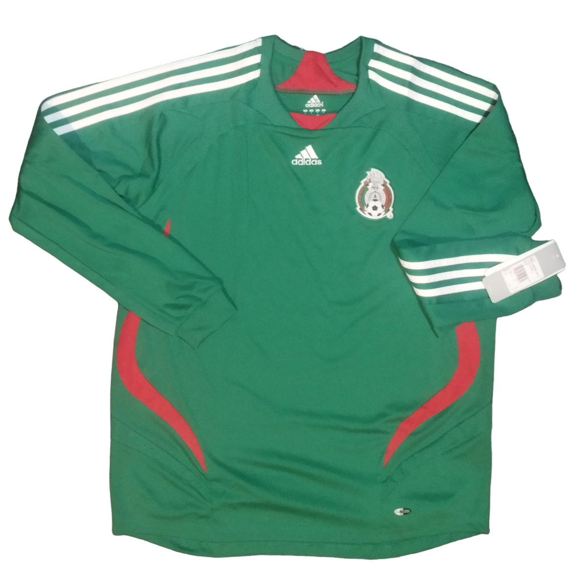 Mexico 2011 Soccer Jersey Home Adidas Gold Cup Long Sleeves