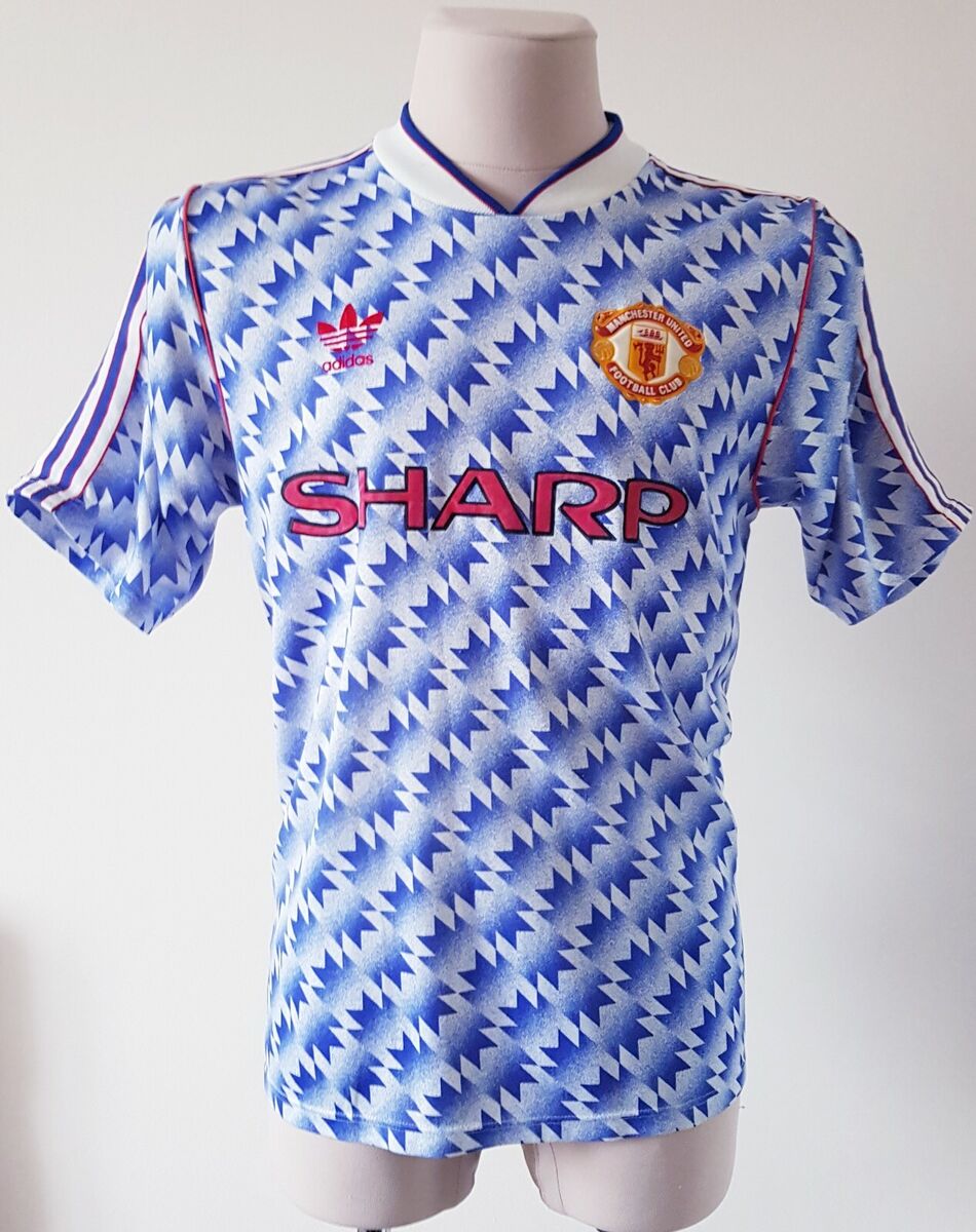 Manchester United 1990 - 1992 Away football Adidas vintage Manchester United 1990 - 1992 Away football Adidas vintage