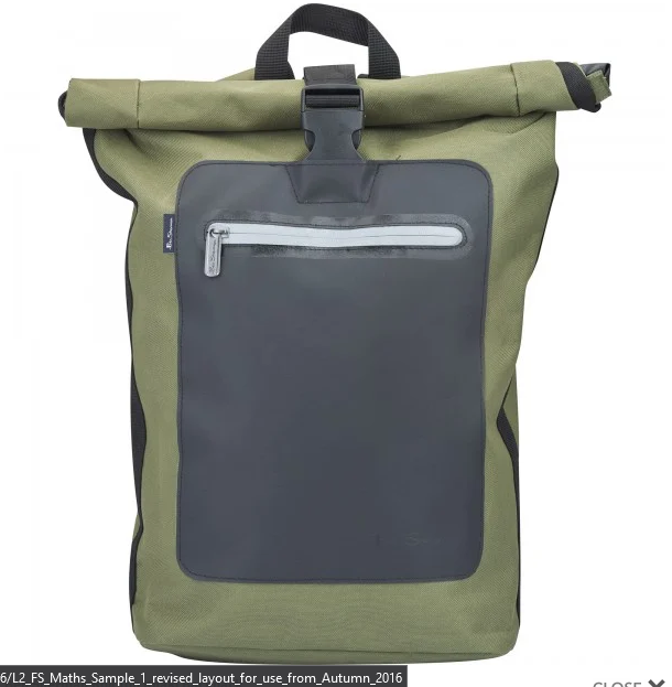 ben sherman roll top backpack