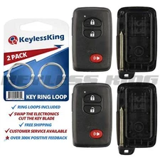 2 Replacement Keyless Entry Remote Car Key Fob Smart Case Shell For HYQ14AAB