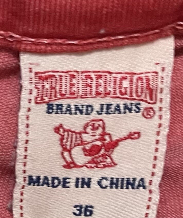True Religion  Ricky Jeans Men’s RustCorduroy Flap Pockets Relaxed Straight 36 image 6