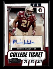 2021 Panini Contenders Draft Picks #167 Marvin Wilson AUTO