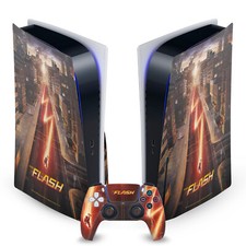 OFFICIAL THE FLASH TV SERIES POSTER VINYL SKIN FOR SONY PS5 DISC EDITION BUNDLE