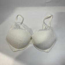 Women's Lace Plunge Push-Up Bra - Auden White 32DDD