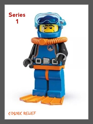 LEGO MINIFIGURES SERIES 1 (8683). Deep Sea Diver ~ Factory Sealed