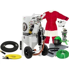 Schmidt Axxiom Style 6.5 Cuft Sand Blaster With Remote, Hose, Nozzle, Hood, Suit