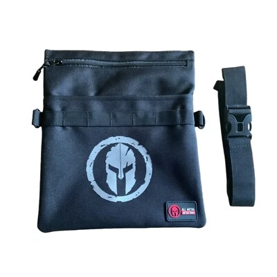ALL METAL DETECTION / COIN POD Metal Detecting Multi Pocket finds pouch With Belt.