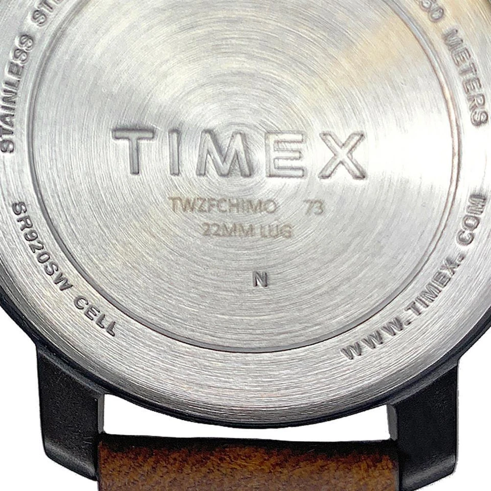 Reloj Hombre Columbus Chaquetas Azul Timex Home Team Cuero Foto 3 de 4