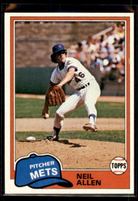 Neil Allen Rugby 1981 Topps Neil Allen #322 New York Mets | eBay
