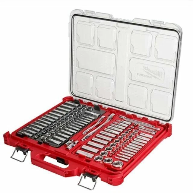 Milwaukee 48-22-9486 1/4" & 3/8” Drive 106pc Ratchet & Socket Set with PACKOUT   - Image 1 of 1