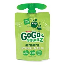 GoGo SqueeZ Apple Apple On the Go Apple Sauce, 3.2 Ounce -- 18 per case.