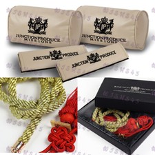 Junction Produce Vip Beige Car Neck Rest Pillow Headrest Set Gr Kin Tsuna Rope