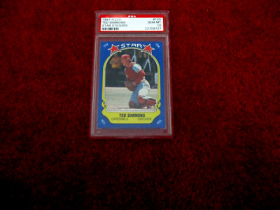 1981 FLEERPSA GRADEDGEM MINT 10.# 120 TED SIMMONS 1981 FLEERPSA GRADEDGEM MINT 10.# 120 TED SIMMONS