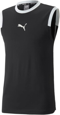 PUMA Mens Rtg Sleeveless Mesh T-Shirt | Puma Black | Medium