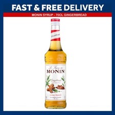 NEW Monin Coffee & Cocktail 70cl Glass Syrup Flavours & Pump - AS USED BY COSTA