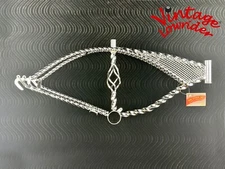 VINTAGE LOWRIDER 20" BICYCLE TWISTED CAGE CHROME FRAME W/ TWISTED FRAME INSERT.