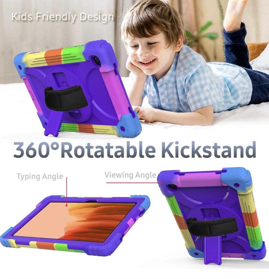 Shockproof Case Cover for Samsung Galaxy Tab A7 T500/T505 + Shoulder Strap - Image 4 of 4