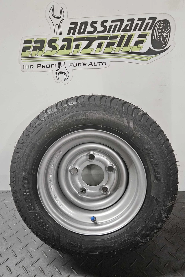 1x Komplettrad 195/50 B10 18x8.0-10 5x112 ET-4 750kg Trailer Anhänger DOT0325