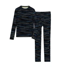 Cuddl Duds boys crew top bottoms Set size XL 16/18 charcoal