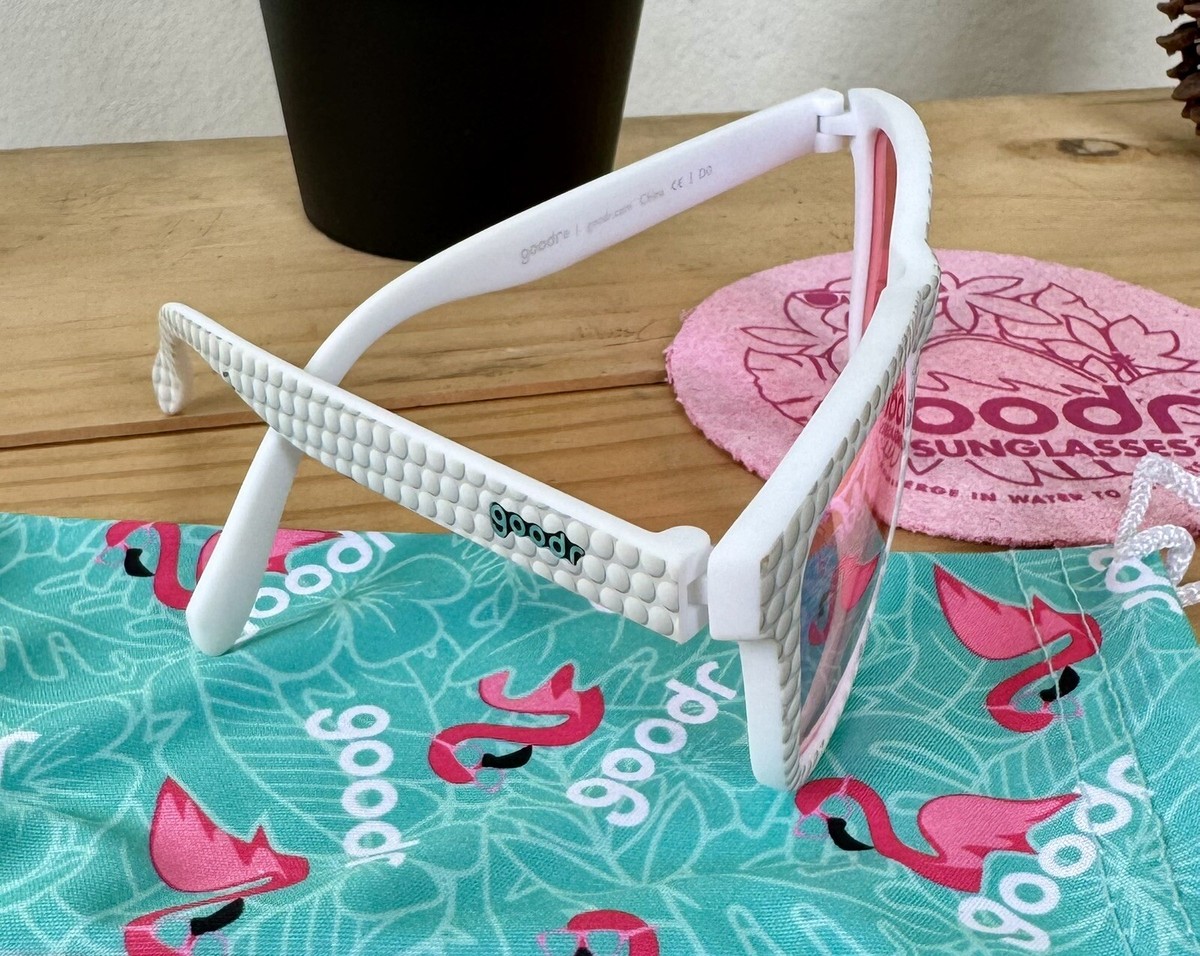 Goodr LIMITED MASTERS Official Golf Sunglasses Flamingos Win Majors Goodr Sunglasses - Flamingos on a Booze Cruise – Destination PSP main image 4