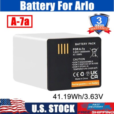 A-7a Battery for Arlo A7 A14 A-14a Arlo Pro 4 XL Arlo Go 2 VMA5410 Ultra 2 Pro 3