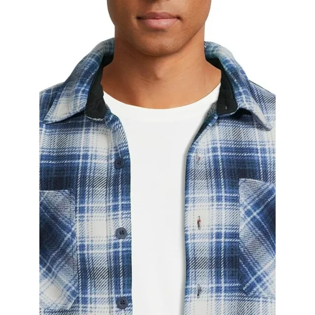 Camisa chaqueta Smith & Eagle de franela a cuadros XL multicolor 100 % poliéster para hombre Foto 4 de 4