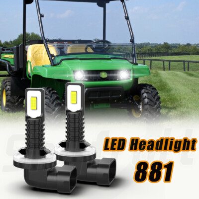 2 EX Bright LED light bulbs for Deere Gator TH TX XUV Diesel 4x2 6x2 AM118013