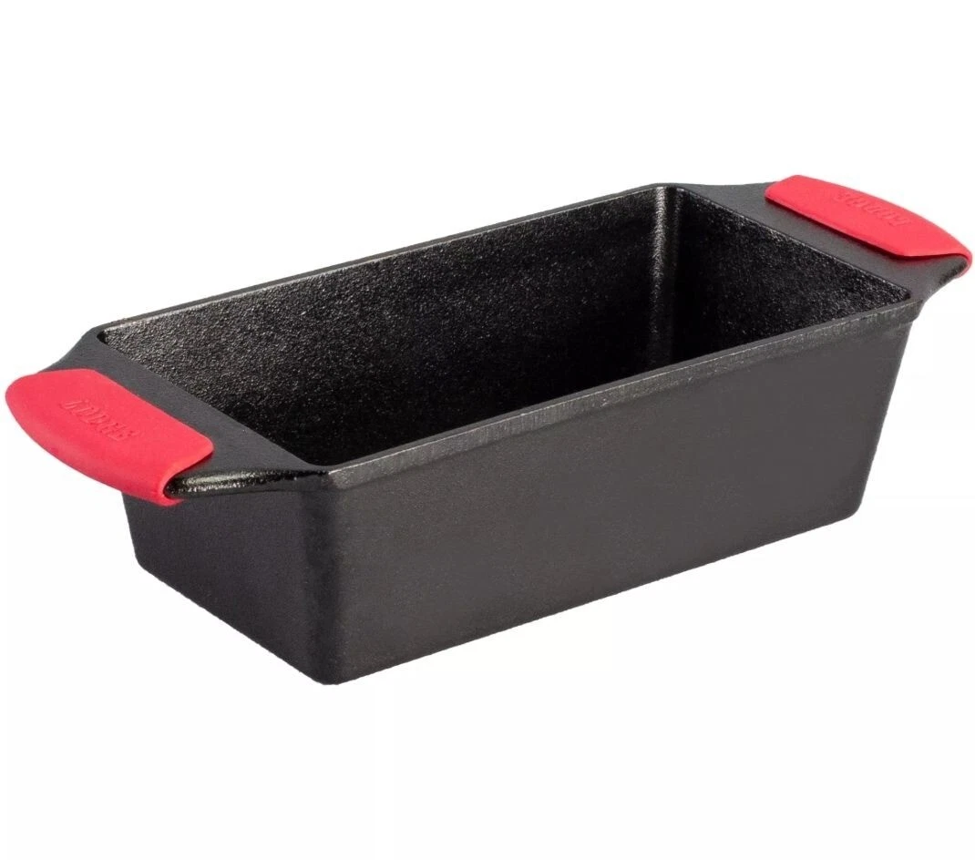 Lodge ® Cast Iron Seasoned Baking Loaf Pan with Silicone Grip