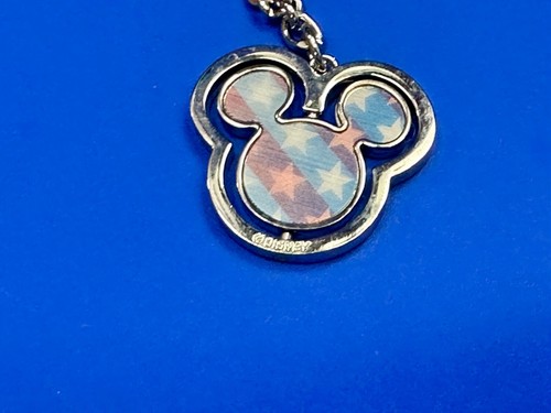 Mickey Ears Red White Blue American Flag / Patriotic Stars Disney Keychain - Picture 2 of 17