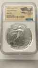 2022 United States American Silver Eagle, NGC MS 70 Early Releases