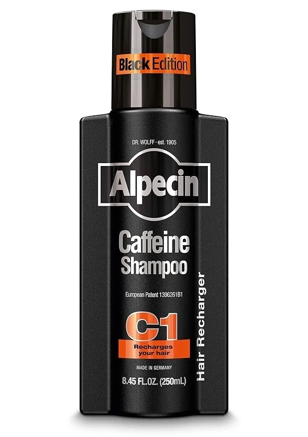 Champú con cafeína Alpecin C1 edición negra con fragancia audaz 8,45 OZ I cabello por Foto 2 de 4