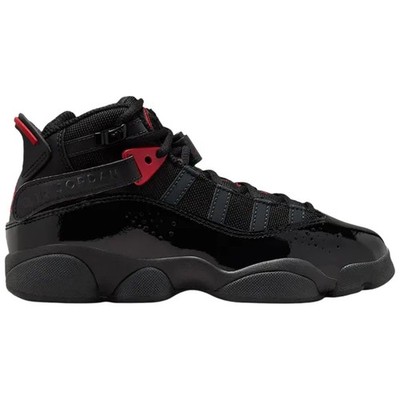 Nike Air Jordan 6 Rings Black Anthracite Fire Red 323419-026