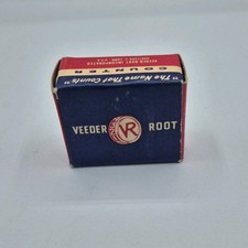 Vintage New Old Stock Veeder-Root Turns 4-digit Mechanical Counter E 114134 2.5"