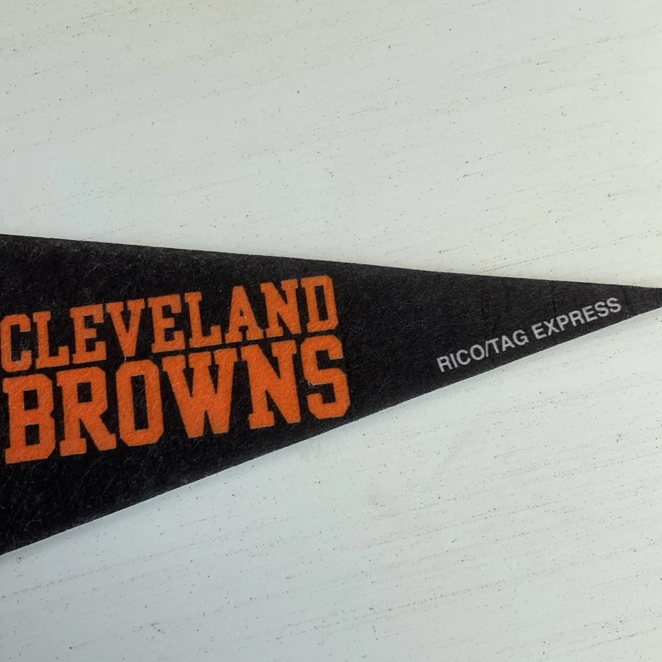 NFL Cleveland Browns Fútbol Mini Fieltro Banderín Rico/Tag Express 2006 9x4" Foto 3 de 4