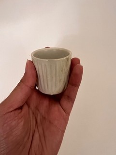 Authentic Purbeck Pottery Ceramic Cup – Elegant Ribbed Design