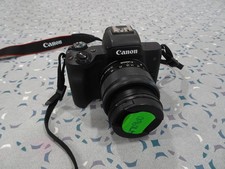 Canon EOS M50 Mirrorless Camera, Partly functional, with lens, SEE DETAILS below