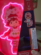 Strawberry Shortcake 14 x 7 Neon LED Lighted Wall Art Sign Wildbrain New In Box