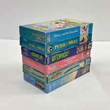 Lot Of 6 Vintage New  Used Walt Disney Home Video VHS Movies