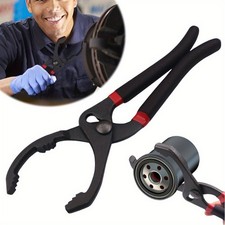 1pc Adjustable Oil Filter Wrench Pliers Heavy Duty Removal Tool For Auto