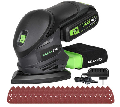 Cordless Detail Sander 20V, 20Pcs Sandpapers,12000 RPM Sanders with Dust Collect