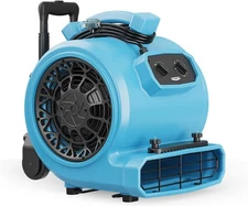 ALORAIR GE4000HTC 1 HP 4000 CFM Air Mover Blower Fan Carpet Dryer for Industrial