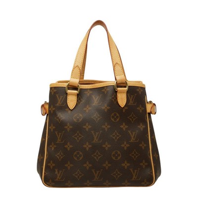 Louis Vuitton Monogram Batignolles Handbag Tote Bag M51156 Brown Leather r0_0526