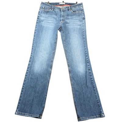 Rosner Jeans Womens 32 Blue Denim Bootcut Mid Rise Stretch Casual Pants
