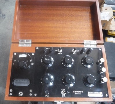 VINTAGE JAMES G. BIDDLE  603207  WHEATSTONE BRIDGE  WITH MANUAL    FREE SHIPPING